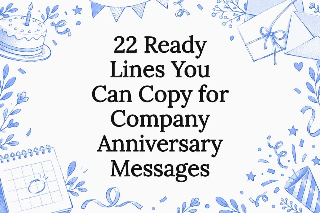 Cover image for article: 22 Ready Lines You Can Copy for Company Anniversary Messages