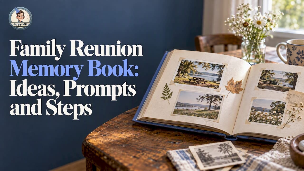 Cover image for article: Family Reunion Memory Book: Ideas, Prompts and Steps