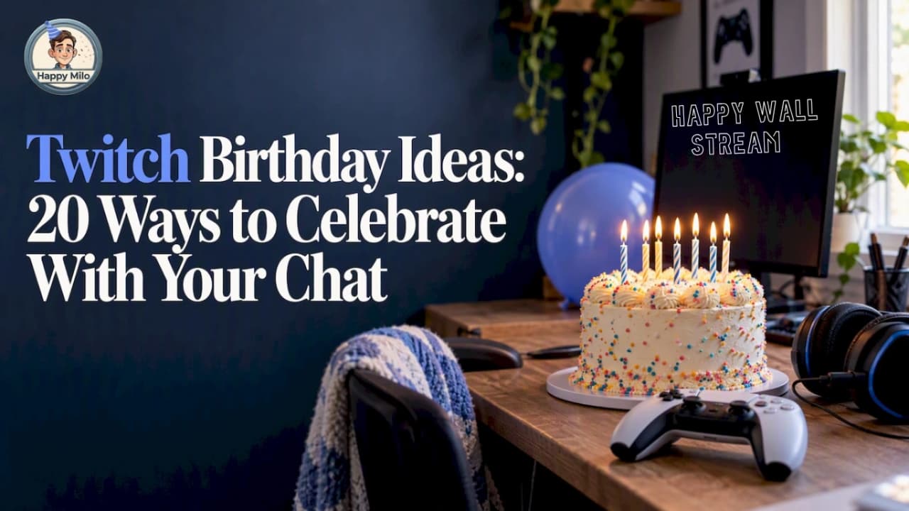 Cover image for article: Twitch Birthday Ideas: 20 Ways to Celebrate With Your Chat
