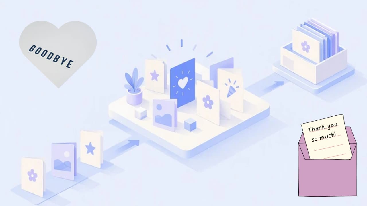 Cover image for article: Virtual Farewell Party Ideas Remote Teams Can Use with Async Keepsakes