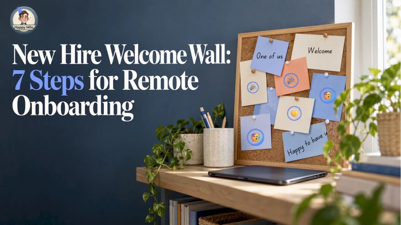 Cover image for article: New Hire Welcome Wall: 7 Steps for Remote Onboarding