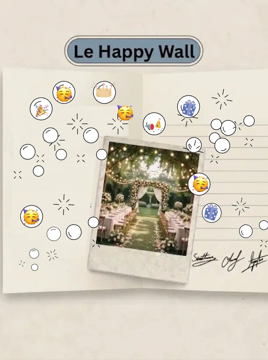 Happy Wall template preview Wedding card 💍