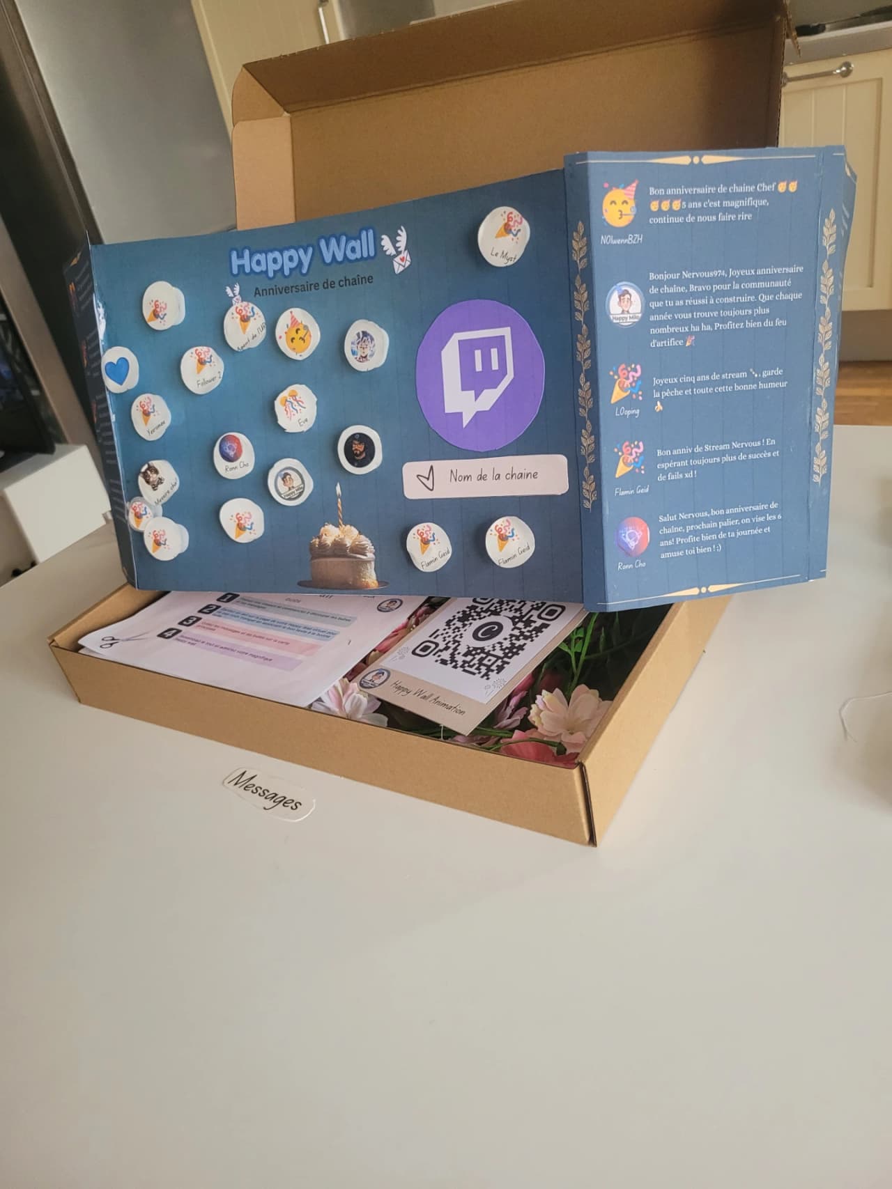 Happy Box Premium kit with the guide, scissors and tape